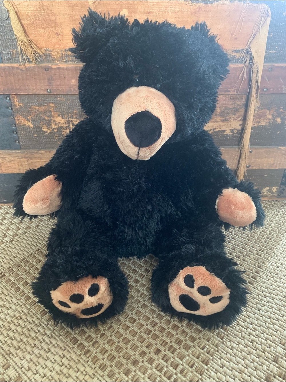 Dan Dee Collectors Choice Shaggy Black Bear Plush Canicore